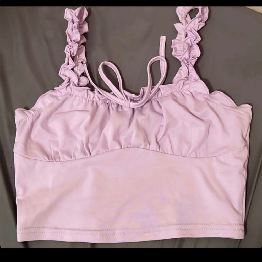 Purple crop top